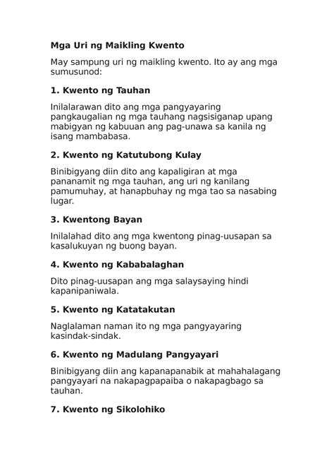 gumawa ng maikling kwento|MAIKLING KWENTO: Uri, Elemento, Bahagi at Mga .